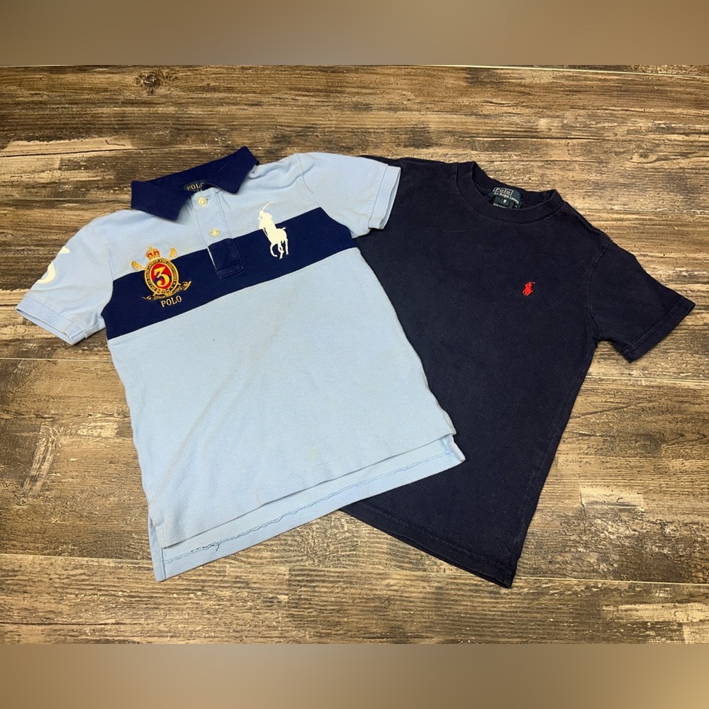 Polo Ralph Lauren Kids Size 5 Bundle Shirt Polo Tee Big Pony Blue